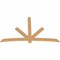 Ekena Millwork Alberta Smooth Timber Gable Bracket, Western Red Cedar, 96"W x 60"H x 1 1/2"D x 5 1/2"F, 15/12 Pitch GBW096X60X0206ALB00SWR - alternate 5